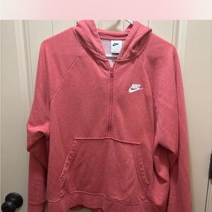 Nike Coral Half-Zip Sweatshirt